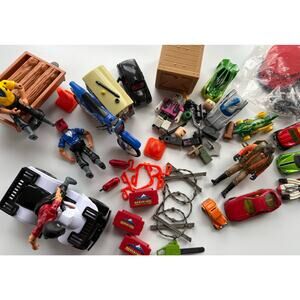 Vintage Toys Lot Parts Pieces Matchbox Cars Adventure Set Roblox Misc Grab Bag